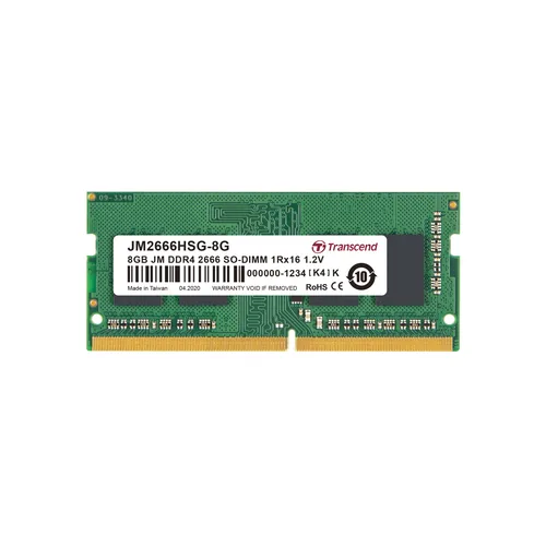 8 GB SO PC 2666 CL19 Transcend JetRam, JM2666HSG-8G