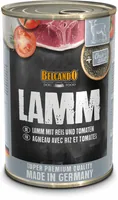 Belcando Nassfutter Lamm mit Reis & Tomate, 400g - Tierbedürfnis: Kein besonderes Bedürfnis - Geschmacksrichtung: Lamm - Zertifikate: Keine Zertifizierung - Fleischsorte: Lamm - Futtereigenschaft: Ohne künstliche Zusätze - Glutenfrei - Hoher Fleischanteil