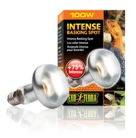 Exo Terra Terrarienlampe Intense Basking Spot E27, R25/100W - Lampensockel: E27 - Lichtfarbe: Warmweiss (WW) - Gesamtleistung: 100 W - Lampentyp: UV-Lampe - Wärmelampe - Benötigt Vorschaltgerät: Nein - UV-Strahlung: UVA