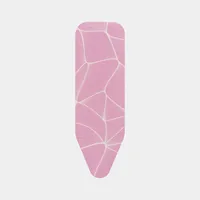 Brabantia Bügelbrettbezug B mit 2 mm Schaumstoff 124 x 38 cm, Pink - Bügelbrettbezug: Baumwolle (CO) - Zubehörtyp: Bügelbrettbezug - Detailfarbe: Pink - Breite max.: 38 cm - Material: Baumwolle - Länge max.: 124 cm