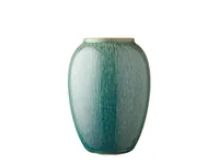 Bitz Vase 20 cm Grün - Assortiert: Nein - Höhe: 20 cm - Detailfarbe: Grün - Detailmaterial: Steingut - Grundmaterial: Keramik