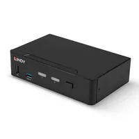 LINDY 2 Port DisplayPort 1.4 USB 3.0 KWM switch