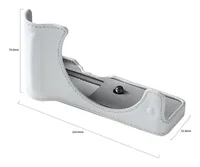 Smallrig Leather Half Case Kit Weiss - Tragemöglichkeit: Handgriff - Detailfarbe: Weiss - Zusatzfächer: Nein - Bauform Kamera: Kompakt - Kamerataschenart: Kamerahülle