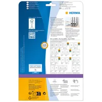 HERMA Ordneretiketten A4 weiß 61x297 mm ablösb. opak 75 St.
