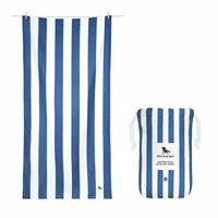 Dock & Bay Strandtuch Cabana XL, Whitsunday Blue - Schnelltrocknend: Ja - Breite: 90 cm - Länge: 200 cm - Farbe: Weiss - Dunkelblau - Material: Polyester - Polyamid (PA) - Sportart: Outdoor