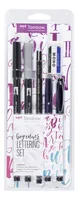Tombow Fasermaler Lettering Beginner Schwarz - Strichstärke: Keine Angabe - Set: Ja - Verpackungseinheit: 6 Stück - Eigenschaft-Stift: Keine - Anwender: Erwachsene - Schule - Fasermaler & Fineliner Art: Fineliner
