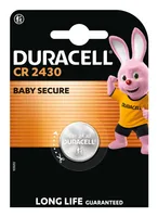 Duracell Knopfzelle Lithium CR2430 , 1 Stück - Gewicht: 4.2 g - Verpackungseinheit: 1 Stück - Chemisches System: Lithium-Mangandioxid - Batterietyp Bauform: CR-2430 / CR2430 / DL2430 / ECR2430 / L20 / 5011LC / LF12W - Anwendung: Knopfzellen - Spannung: 3 
