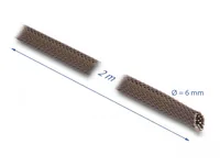 DeLOCK Braided Sleeve rodent resistant stretchable 2 m x 6 mm brown
