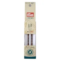 Prym 1530 Stricknadelspitzen Natural, kurz 3.00 mm, 8.7 cm - Material: Holz - Produkttyp: Stricknadelspitzen