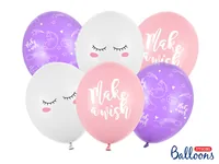 Partydeco Luftballon Unicorn mix Ø 30 cm, 6 Stück - Packungsgrösse: 6 Stück - Grösse: 30 cm - Motiv: Einhorn - Produkttyp: Luftballon - Material: Latex - Detailfarbe: Hellrosa - Lila - Weiss