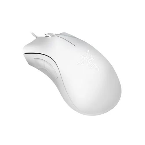 Razer Gaming-Maus DeathAdder Essential Weiss - Maus Features: Programmierbare Tasten - Bedienungsseite: Rechtshänder - Detailfarbe: Weiss - Gewicht: 126 g - 96 g - Verbindungsart: Verkabelt - Schnittstelle: USB-A