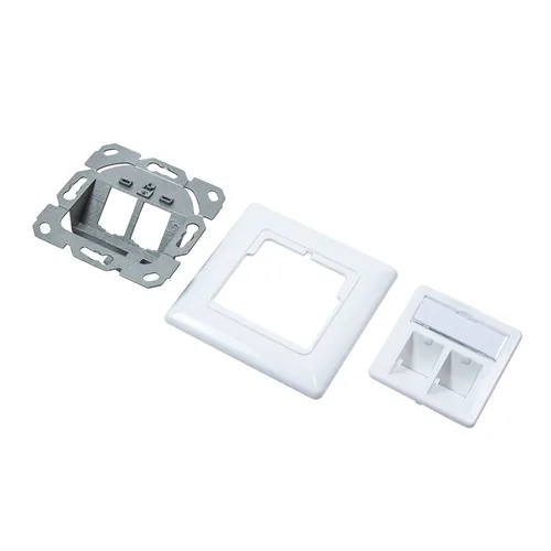Logilink Dose 2 Module signal weiß Keystone Face Plate
