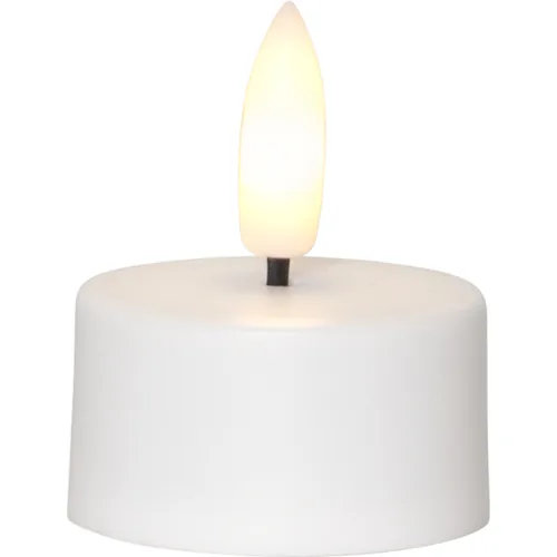 Star Trading LED Teelichter Set Flamme Charge 6er, Weiss - Betriebsart: Akkubetrieb - Fernbedienung: Nein - Aussenanwendung: Nein - Timerfunktion: Keine Angaben - Set: Ja - Durchmesser: 5 cm