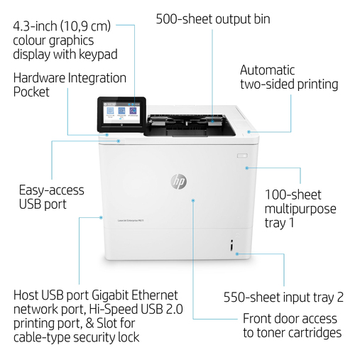 HP LaserJet Enterprise M611dn 1200 x 1200 DPI A4 Wifi
