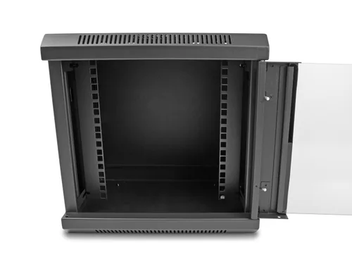 DeLOCK 10″ Network Cabinet with glass door 6U black