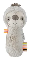fehn Stabgreifling Faultier - Material: Polyester - Plüsch - Alter ab: 0 Monate - Detailfarbe: Beige - Grau - Spielzeugtyp: Greifling mit Rassel