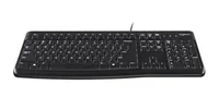 Keyboard K120 for Business black - UK-Layout USB / virtually silent low profile keys / spill-resistant design