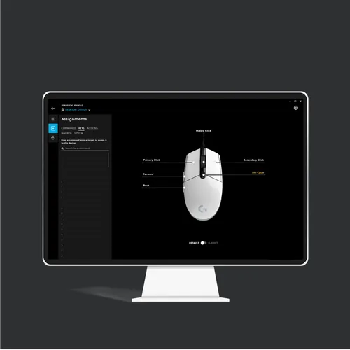 Logitech Gaming-Maus G203 Lightsync Weiss - Maus Features: RGB-Beleuchtung - Seitliche Zusatztasten - Beleuchtung - Programmierbare Tasten - Scrollrad - Bedienungsseite: Rechtshänder - Detailfarbe: Weiss - Gewicht: 85 g - Verbindungsart: Verkabelt - Schni