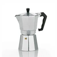 Kela Espressokocher Italia 6 Tassen, Silber - Material: Aluminium - Kompatible Kochfelder: Elektro - Gas - Glaskeramik - Detailfarbe: Silber - Betriebsart: Manueller Betrieb - Anzahl Tassen: 6 ×