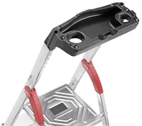 Hailo Stehleiter L80 Comfort Line 6 Stufen - Höhe: 190 cm - 128 cm - Belastbarkeit: 150 kg - Produkttyp: Stehleiter - Anzahl Stufen: 6 ×