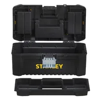 Kunststoffbox Essential, 12,5"" (schwarz/gelb, mit Organizer u. Metallschließen)