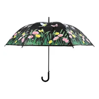 Esschert Design TP275 umbrella Black Steel Polyester Full-sized Rain umbrella
