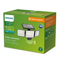 Philips Solar Nysil Wandleuchte, Licht+Bewegungssensor, 5000K - Smart Home: Nicht kompatibel - Dimmbar: nicht dimmbar - Anwendungsbereich: Outdoor - Betriebsart: Solarbetrieb - Zusätzliche Ausstattung: Bewegungssensor - Dämmerungssensor - Lampensockel: LE