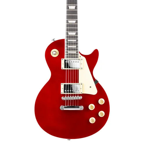 MAX E-Gitarre GigKit LP Style Rot - Gitarrenkoffer / Gigbag: Gigbag - Hals: Linde - Tonabnehmerbestückung: HH - Gitarrensteg: Fix Hardtail - Leistung AMP: 0 W - Set: Ja