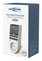 Ansmann 1260-0006, Tages-/Wochenzeitschaltuhr, Weiß, Digital, LCD, Tasten, Polycarbonat (PC)