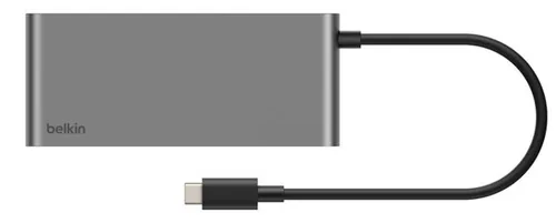 Belkin Dockingstation Connect 8-in-1 USB-C Hub - Ladefunktion: Ja - Dockinganschluss: Dual USB-C - Kompatible Hersteller: Universal - VESA-Bohrung vorhanden: Nein