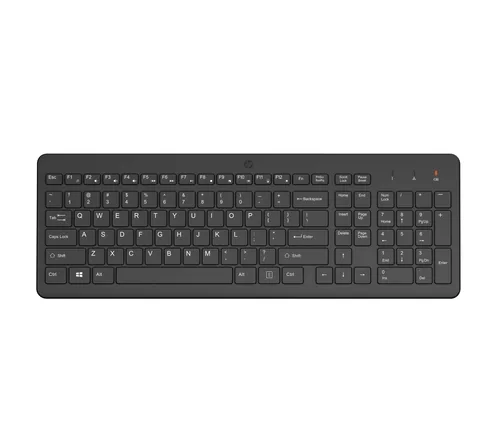 HP 220 Wireless Keyboard Tastatur Haus RF Wireless Schwarz