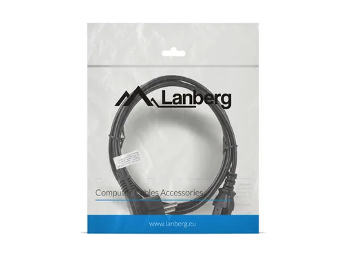 LANBERG CEE 77->CEE 320 C13 Stromkabel 1,8m schwarz