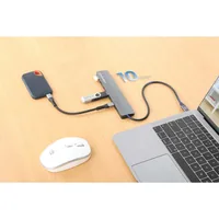 Manhattan 181167 station d'accueil Avec fil USB 3.2 Gen 2 (3.1 Gen 2) Type-C Gris