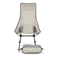 Trekony Campingstuhl Hoch Taupe Aluminium - Zielgruppe: Erwachsene - Tiefe: 61 cm - Breite: 62 cm - Breite (Packmass): 16 cm - Tiefe (Packmass): 45 cm - Höhe (Packmass): 14 cm