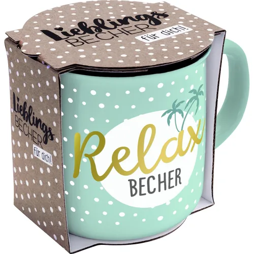 Sheepworld Universaltasse Relax 350 ml , 1 Stück, Hellgrün - Material: Keramik - Tassen Typ: Universaltasse - Ausstattung: Henkel - Detailfarbe: Hellgrün - Verpackungseinheit: 1 Stück - Volumen: 350 ml