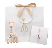 Sophie la girafe Geschenkset Spielfigur und Beissring - Material: Kautschuk - Detailfarbe: Mehrfarbig