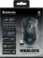 Defender GM-709L Warlock 52709 Wireless mouse for gamers with RGB backlighting