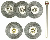 Proxxon Polierbürste 22 mm Stahl, radförmig, 5 Teile - Zubehörtyp: Polieren - Set: Nein
