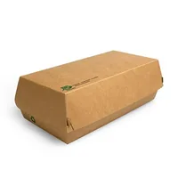 Papstar Bagüttebox Pappe 100% FAIR 25 Stück - Detailfarbe: Braun - Materialtyp: Papier - Material: Karton - Pappe - Polylactid Acid (PLA)