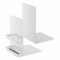 Yamazaki Buchstützen-Set Tower Weiss, 2-teilig - Detailfarbe: Weiss