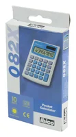 Ibico Taschenrechner 082X - Typ: Taschenrechner - Stromversorgung: Solarbetrieb - Detailfarbe: Blau - Weiss - Displaytyp: LCD - Programmierbar: Nein - Anzahl Zeilen: 1 ×