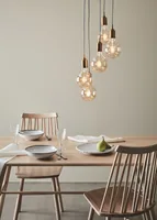 Markslöjd Pendelleuchte Bronx, 5 x E27, max. 60W, Bronze - Betriebsart: Netzbetrieb - Lampensockel: E27 - Farbtemperatur Kelvin: Je nach Leuchtmittel - Gesamtleistung: 60 W - Farbwiedergabeindex CRI: 0 - Dimmbar: nicht dimmbar