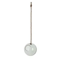 Esschert Design AGG112 vase Round-shaped vase Glass, Jute Brown, Transparent