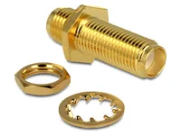 Delock Antennenadapter zum Einbau, SMA Buchse (f) - SMA Buchse (f) - Antennenanschluss: SMA - Antennenanschluss Hardware: SMA - Aussenanwendung: Keine Angaben