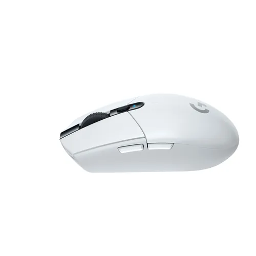 Logitech Gaming-Maus G305 Lightspeed - Maus Features: Ein-/Ausschalter - Scrollrad - Bedienungsseite: Universal - Detailfarbe: Weiss - Gewicht: 99 g - Verbindungsart: Kabellos - Schnittstelle: USB-A