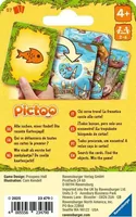 Ravensburger Kartenspiel Pictoo Dino - Sprache: Multilingual - Kategorie: Kartenspiel - Altersempfehlung ab: 4 Jahren - Spieldauer: 15 min - Min. Anzahl Spieler: 2 - Max. Anzahl Spieler: 6