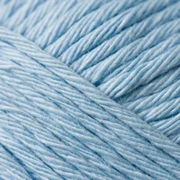 Rico Design Wolle Creative Cotton Aran 50 g Hellblau - Packungsgrösse: 1 Stück - Länge: 85 m - Material: Baumwolle - Detailfarbe: Hellblau - Waschbar bei: 60 °C - Nadelstärke: 5 mm - 4 mm