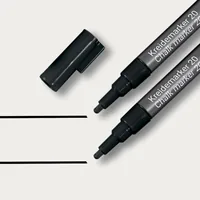 SIGEL Kreidemarker 1-2mm BA177 schwarz 2 Stück