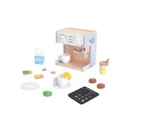 Spielba Holzspielwaren Spiel-Haushaltsgerät Kaffeemaschine mit Zubehör - Kategorie: Küchengeräte - Altersempfehlung ab: 3 Jahren - Material: Holz - Nachhaltigkeit: Nicht angegeben