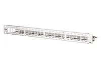 METZ CONNECT Modul 19 Zoll Modulträger 1HE 24 Port Edelstahl unbestückt